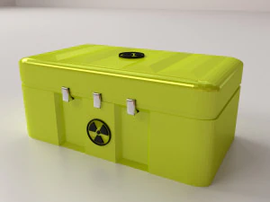 cas radioactif Modèle 3D