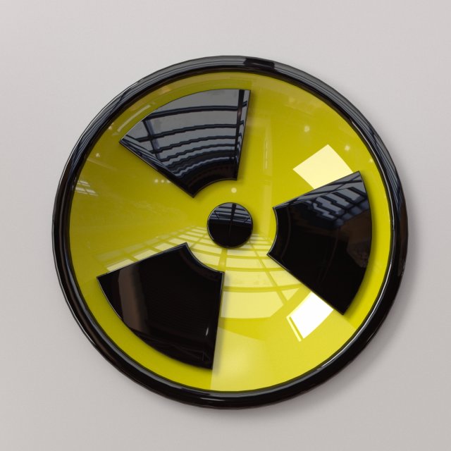 radioactive symbol Model 3D .c4d .max .obj .3ds .fbx .stl .blend 