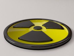 radioactive symbol Model 3D