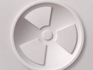 radioactive symbol Model 3D