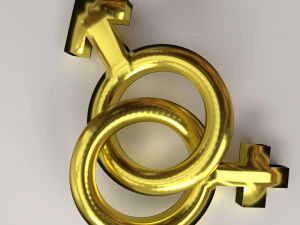 gender symbol 3D Model
