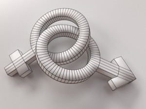 gender symbol Modèle 3D