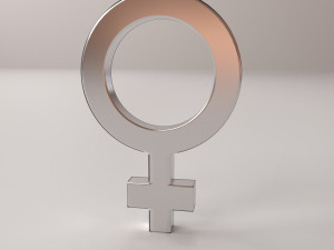 female symbol 3D मॉडल