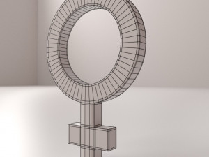 female symbol 3D Model