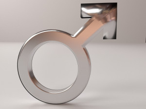 male symbol 3D मॉडल