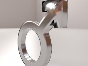 male symbol 3D-Modell