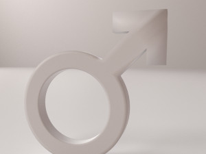 male symbol 3D-Modell