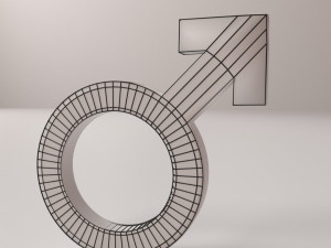 male symbol 3D-Modell