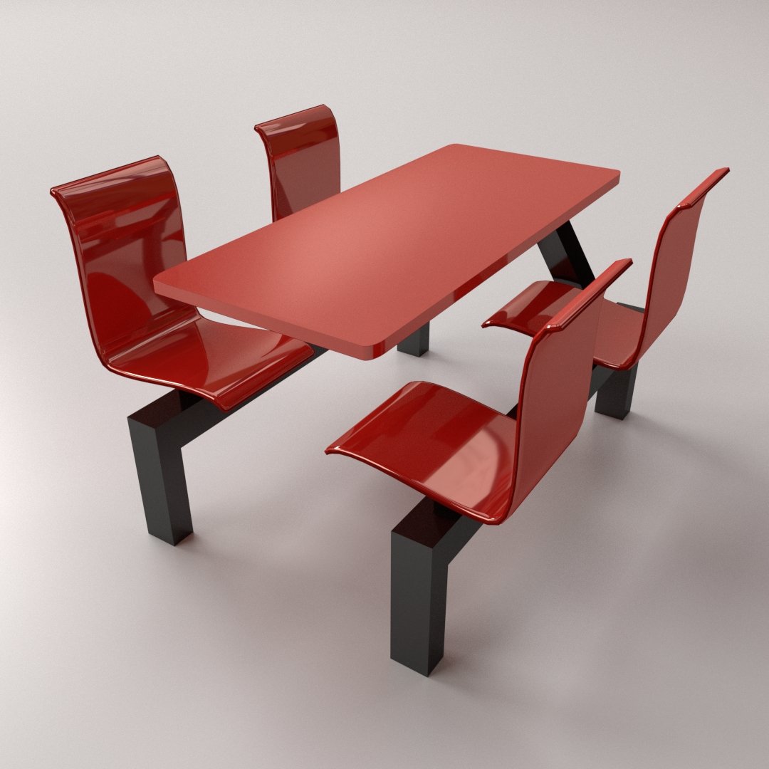 Стол для ресторана 3d модель