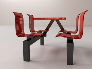 restaurant furniture v2 3D 模型