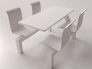 restaurant furniture v2 3D 模型