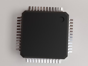 qfp ic Model 3D
