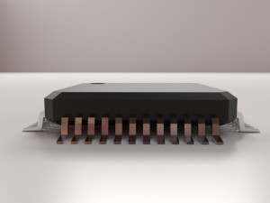 qfp ic Model 3D