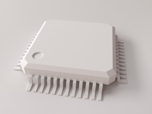 qfp ic Model 3D