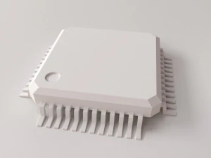 qfp IC Modelo 3D