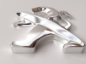peugeot logo 3D 모델