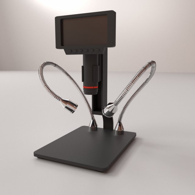 digital microscope Modèle 3D .c4d .max .obj .3ds .fbx .stl .blend 