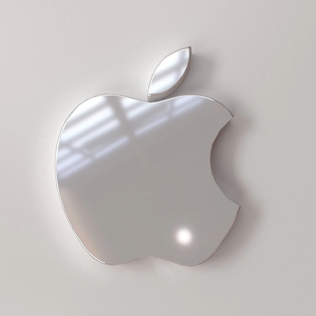 apple logo 3D Model .c4d .max .obj .3ds .fbx .stl .blend 