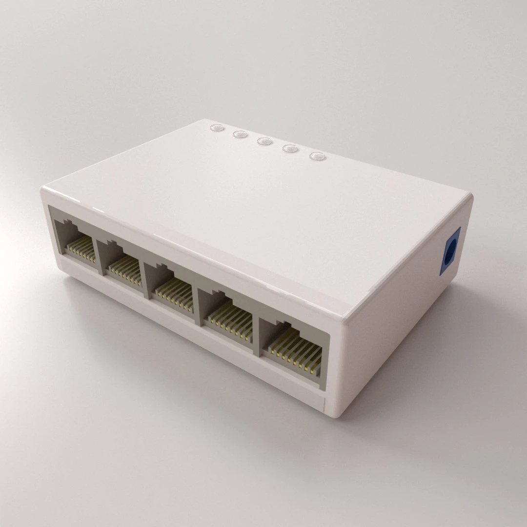 network hub 3D Model .c4d .max .obj .3ds .fbx .stl .blend 