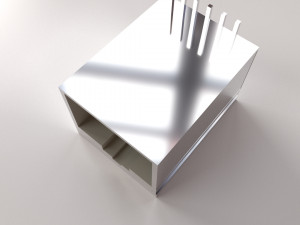 rj45 female socket 3D मॉडल