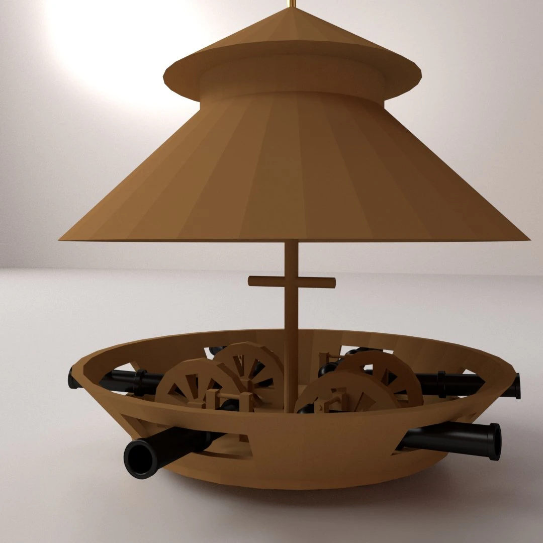 da vinci tank 3D Model .c4d .max .obj .3ds .fbx .stl .blend