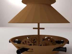 Da Vinci-Panzer 3D Modell