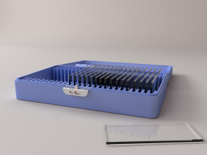 microscope slide box Model 3D