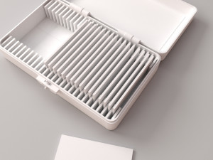 microscope slide box Model 3D
