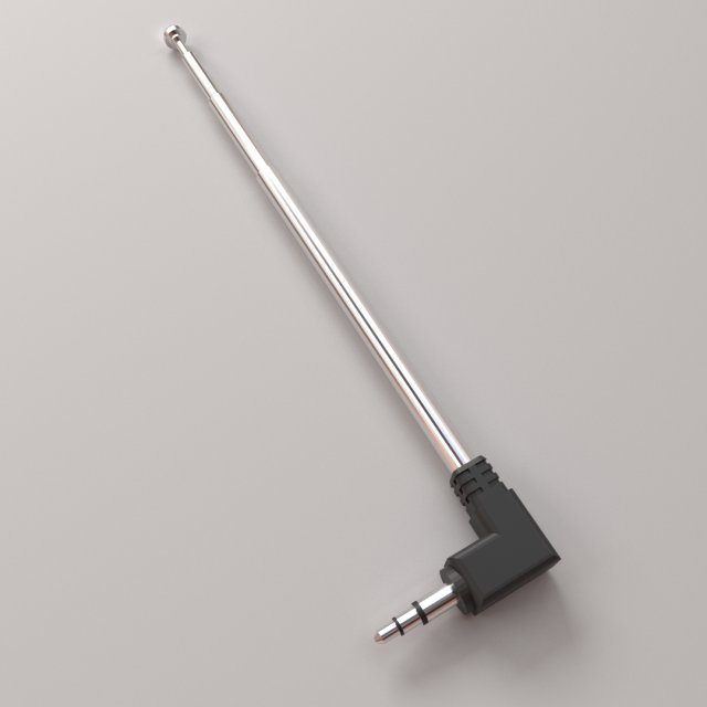telescopic antenna Modelo 3D .c4d .max .obj .3ds .fbx .stl .blend 