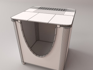 cats litter box Modèle 3D