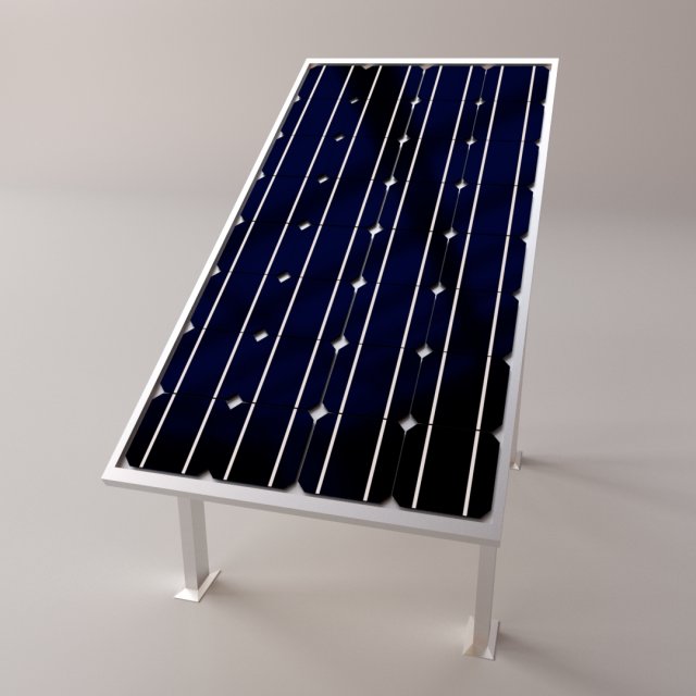 solar panel 3D Model .c4d .max .obj .3ds .fbx .stl .blend 