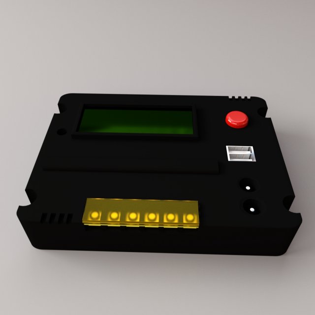 solar charge controller Model 3D .c4d .max .obj .3ds .fbx .stl .blend 