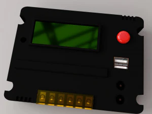 contr&ocirc;leur de charge solaire Modèle 3D