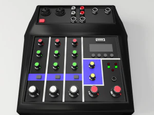 mikser audio Model 3D