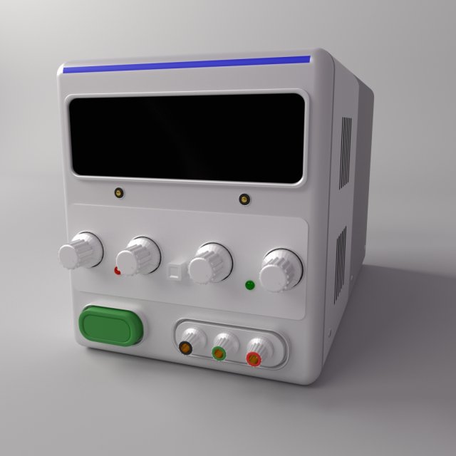 variable power supply Modèle 3D .c4d .max .obj .3ds .fbx .stl .blend 