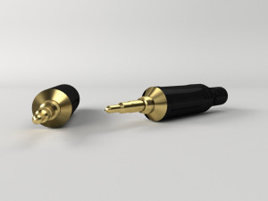 male stereo jack 3Dモデル