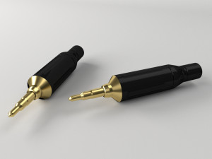 male stereo jack 3Dモデル
