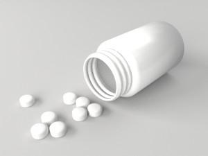 spilled pill bottle Model 3D