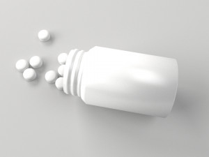 spilled pill bottle 3Dモデル