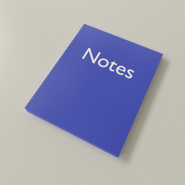 spiral notebook 3D Model .c4d .max .obj .3ds .fbx .stl .blend 