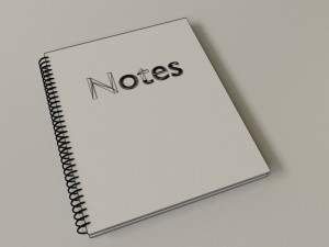 spiral notebook 3D Model