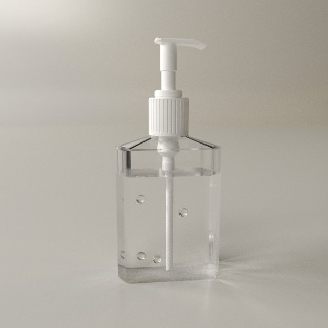 hand sanitizer Model 3D .c4d .max .obj .3ds .fbx .stl .blend 