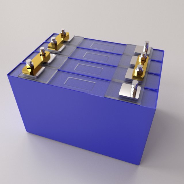 lifepo4 4s cell 3D 모델 .c4d .max .obj .3ds .fbx .stl .blend 