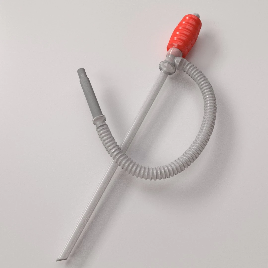 manual hand siphon 3D Model .c4d .max .obj .3ds .fbx .stl .blend 