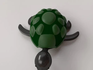 tartaruga de desenho animado Modelo 3D