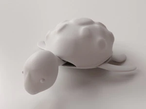 tartaruga de desenho animado Modelo 3D