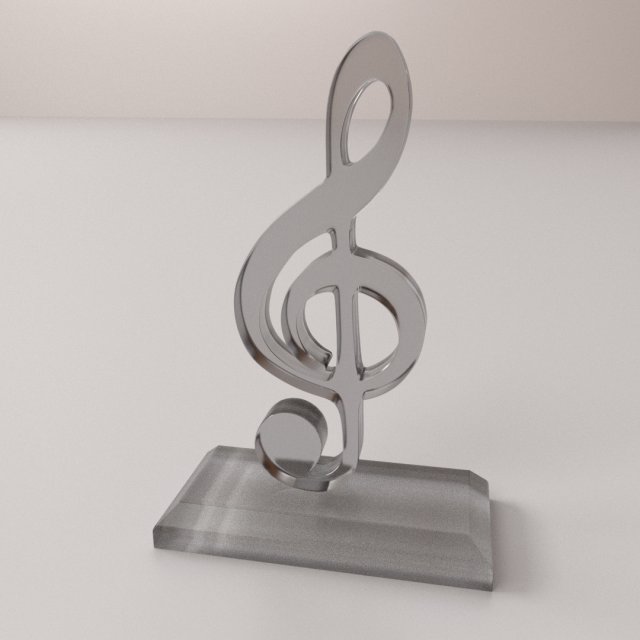 music trophy 3D Model .c4d .max .obj .3ds .fbx .stl .blend 
