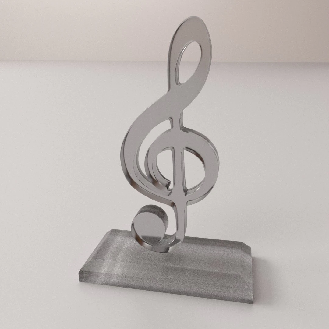 music trophy 3D Model .c4d .max .obj .3ds .fbx .stl .blend 