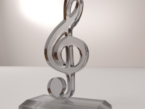 music trophy 3D Model