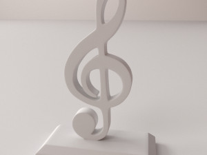 music trophy 3D Model